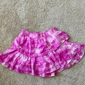 LOVESHACKFANCY RUFFLE MINI SKIRT
